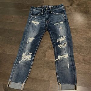 American Eagle Womens Super Stretch Jegging Crop Size 4 Regular